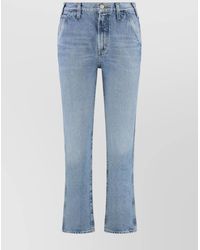 Agolde - Denim High-Rise Straight-Leg Jeans - Lyst