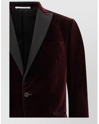 Pal Zileri - Velvet Blazer Shawl Lapel Buttoned Cuffs - Lyst