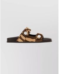 Jimmy Choo - Calf Hair Leather Printed Sandals - Lyst