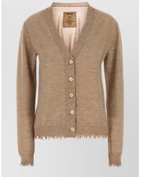 Uma Wang - Knitwear V Neck Long Sleeve Sweater - Lyst
