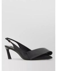 Givenchy - Leather Twisted Ribbon Pumps Kitten Heel - Lyst