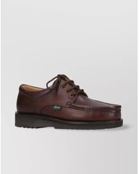 Paraboot - Leather Brogues Round Toe - Lyst