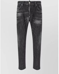 DSquared² - Denim Low-Rise Straight-Leg Jeans - Lyst