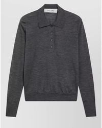 Golden Goose - Merino Wool Long-Sleeve Polo Jumper - Lyst