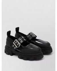 Ganni - Cleated Ballerina Flats - Lyst