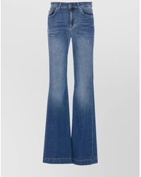 Liu Jo - High Waist Skinny Flared Denim Jeans - Lyst