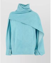Bottega Veneta - Leather Blouse - Lyst
