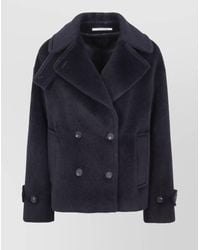 Tagliatore - Double-Breasted Coat Notched Lapels - Lyst