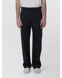 Gucci - Printed Cotton Twill Mid-Rise Straight-Leg Trousers - Lyst