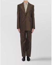 The Row - Vermont Single-Breasted Structured Jacket With Back Vent - Lyst