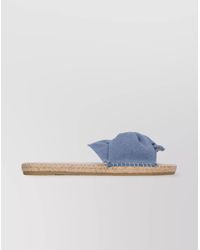 Manebí - Denim Knot Espadrille Sandals - Lyst