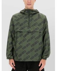 KENZO - Monogram Hooded Windbreaker Jacket - Lyst