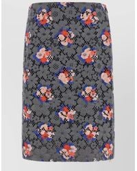 Fendi - Bouquet Lace Skirt Floral Knee Length - Lyst