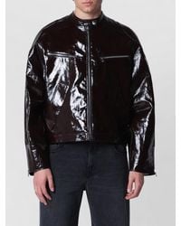 Séfr - Long Sleeve Jacket Snap Collar Pockets Zips - Lyst