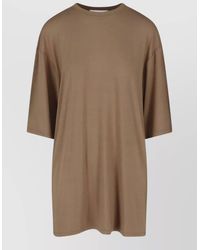 Frankie Shop - Round Neck Short Sleeve Knee Length Top - Lyst
