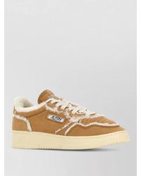 Autry - Medalist Low Gx01 Shearling Suede Sneakers - Lyst