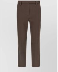 Brunello Cucinelli - Cotton Trousers With Belt Loops And Pockets - Lyst