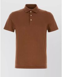 Fedeli - Stretch Cotton Polo Shirt Short Sleeves - Lyst