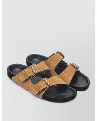 Isabel Marant - Studded Flat Sole Open Toe Slides - Lyst