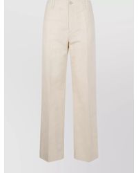 Filippa K - Linen Cotton Relaxed Straight-Leg Trousers - Lyst