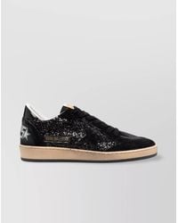Golden Goose - Leather Glitter Low-Top Sneakers - Lyst