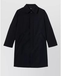 A.P.C. - Wool Mac Coat Below Knee Length - Lyst