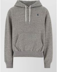 Polo Ralph Lauren - Cotton Blend Hooded Sweatshirt Kangaroo Pocket - Lyst