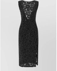 Pinko - Cotton Midi Dress - Lyst