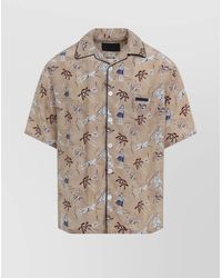 Prada - Viscose And Silk Bowling Shirt - Lyst