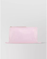 Jil Sander - Medium Leather Clutch Bag - Lyst
