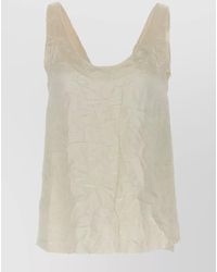Lanvin - Viscose Tank Top - Lyst