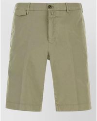 PT Torino - Stretch Cotton Bermuda Shorts Belt Loops - Lyst