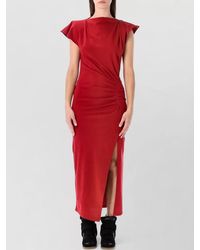 Isabel Marant - Isabel Marant Nadela Cotton Draped Maxi Dress - Lyst