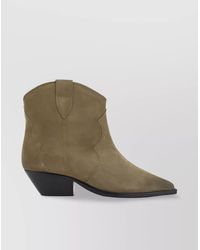 Isabel Marant - Calf Suede Leather Ankle Boots - Lyst
