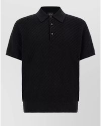 Brioni - Silk Cashmere Short-Sleeve Polo Shirt - Lyst