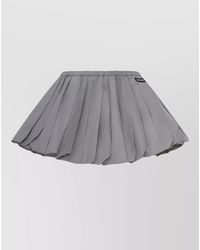 Miu Miu - Mini Skirt Pleated Design Fashion Piece - Lyst