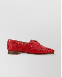 Bally - Leather Lace Up Loafers - Lyst