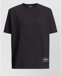 Balmain - Crew Neck Nylon Silk Blend Top - Lyst