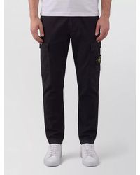 Stone Island - Organic Cotton Cargo Pants Tapered Fit - Lyst
