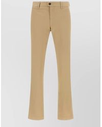 Incotex - Cotton Trousers Belt Loops Back Pocket - Lyst