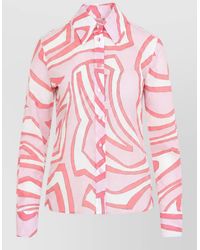 PUCCI - Printed Cotton Long-Sleeve Shirt - Lyst