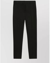 Max Mara - Viscose Pegno Slim-Fit Cropped Trousers - Lyst