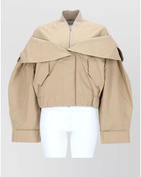 Ganni - Cotton Oversized Bomber Jacket - Lyst