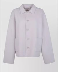 Extreme Cashmere - Wool Cashmere Single Breasted Coat - Lyst