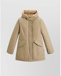 Woolrich - Insulated Parka With Hood And Pockets - Lyst