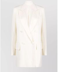 Max Mara - Virgin Wool Double-Breasted Blazer - Lyst