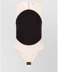 Courreges - Circular Panel Fitted Sleeveless Top - Lyst