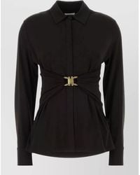 Ferragamo - Shirt Top Long Sleeves Buttoned Cuffs - Lyst