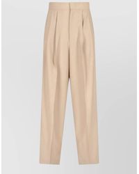 Sa Su Phi - High Waistband Pleated Wide Leg Pants - Lyst