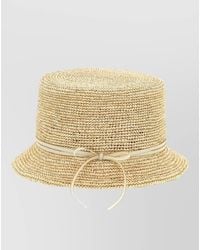 Maison Michel - Lila Ribbon Detail Hat Round Crown - Lyst